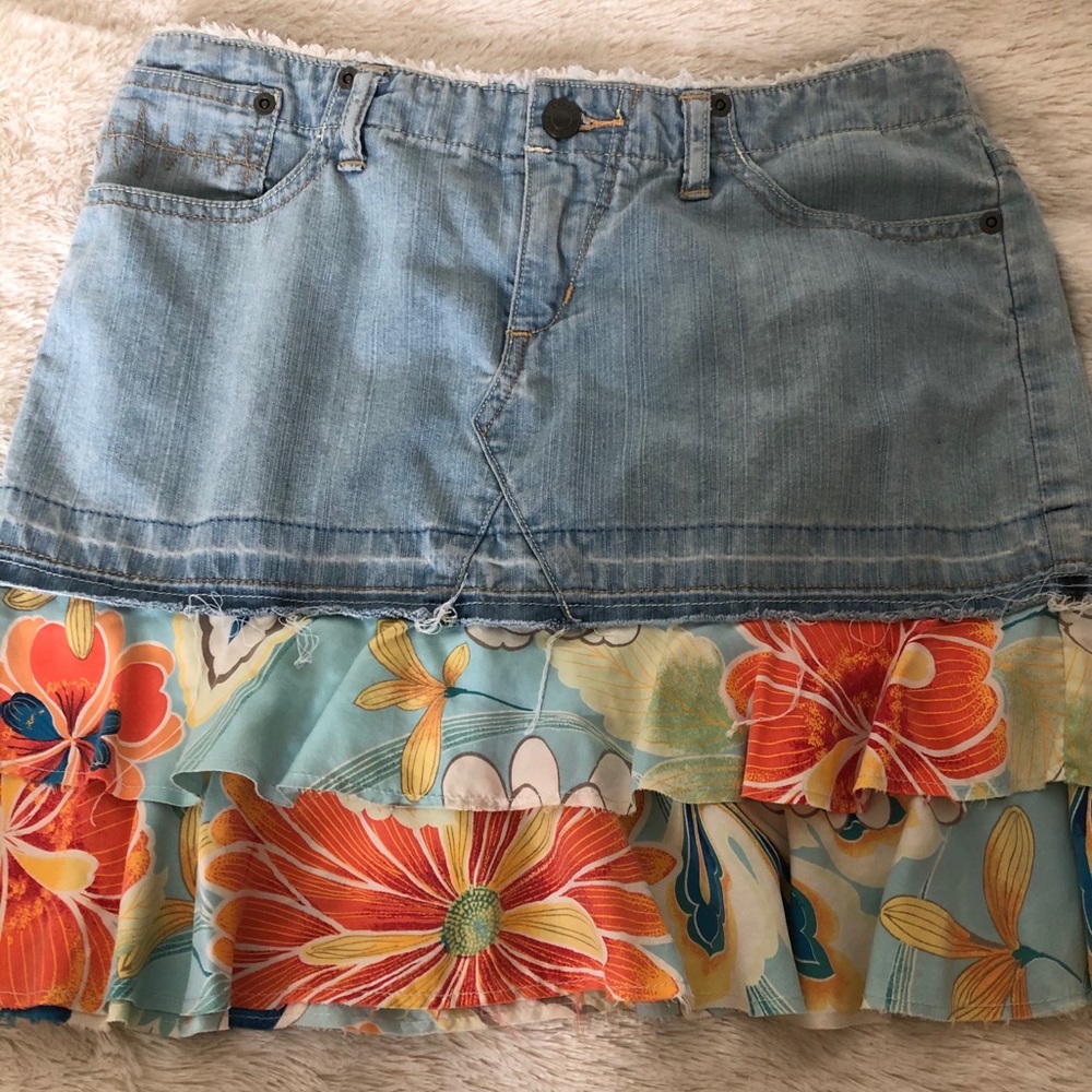 Express Floral Skirt